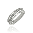 Fehér arany gyűrű 52-es méret - B51566